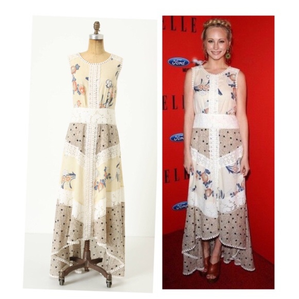 Field Biology Floral Maxi Dress By Leifnotes
